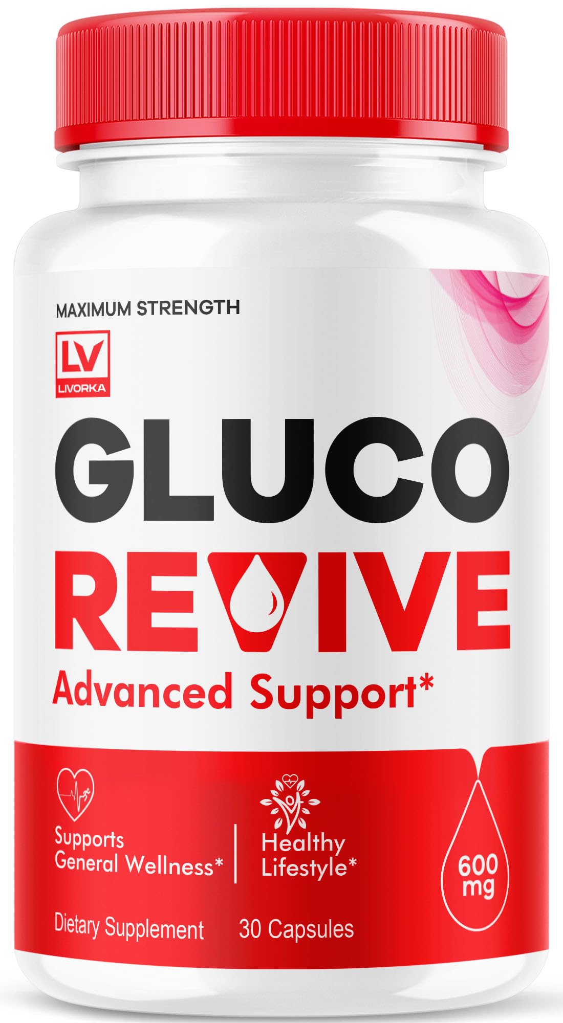LIVORKA Gluco Revive Capsules front view with packaging