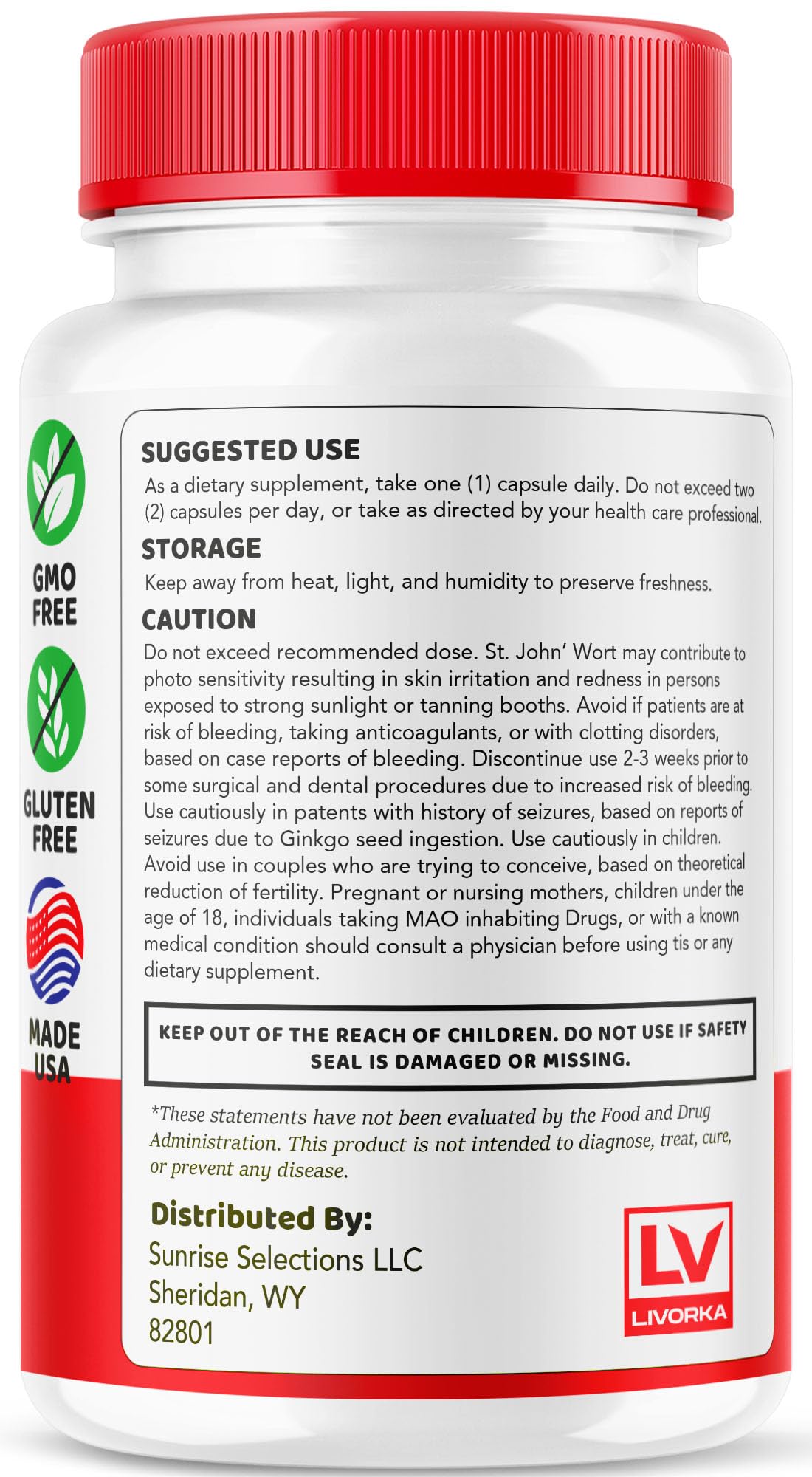 LIVORKA Gluco Revive Capsules with a glass of water