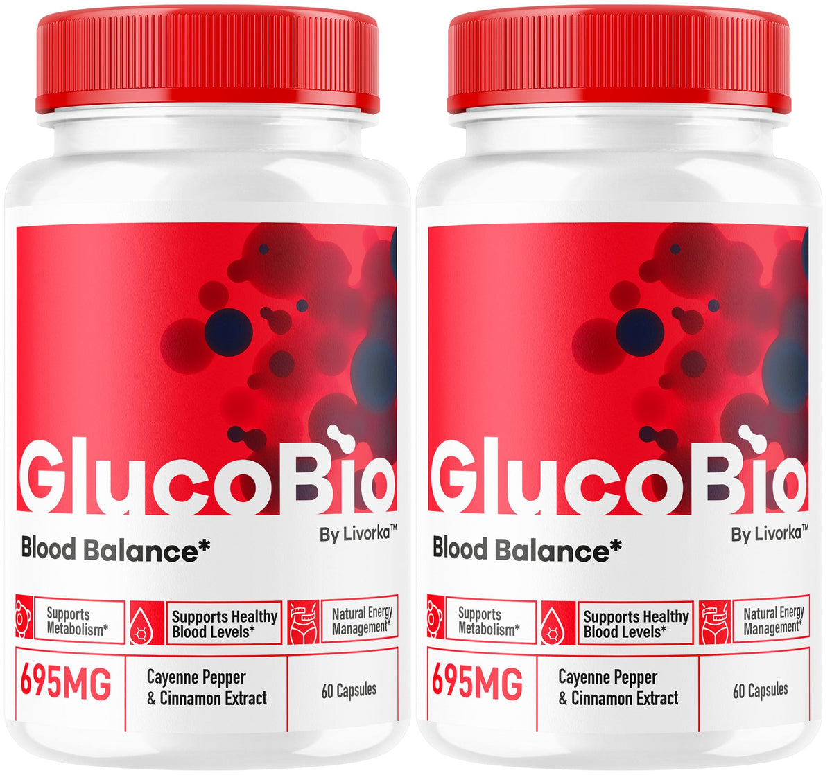 LIVORKA GlucoBio Support Capsules front view