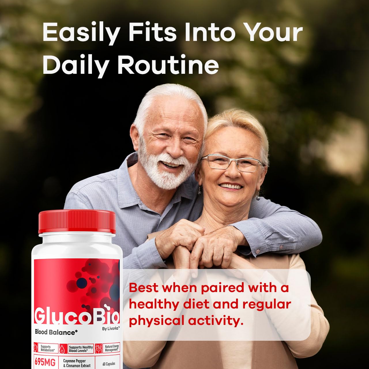 LIVORKA GlucoBio Support Capsules packaging details