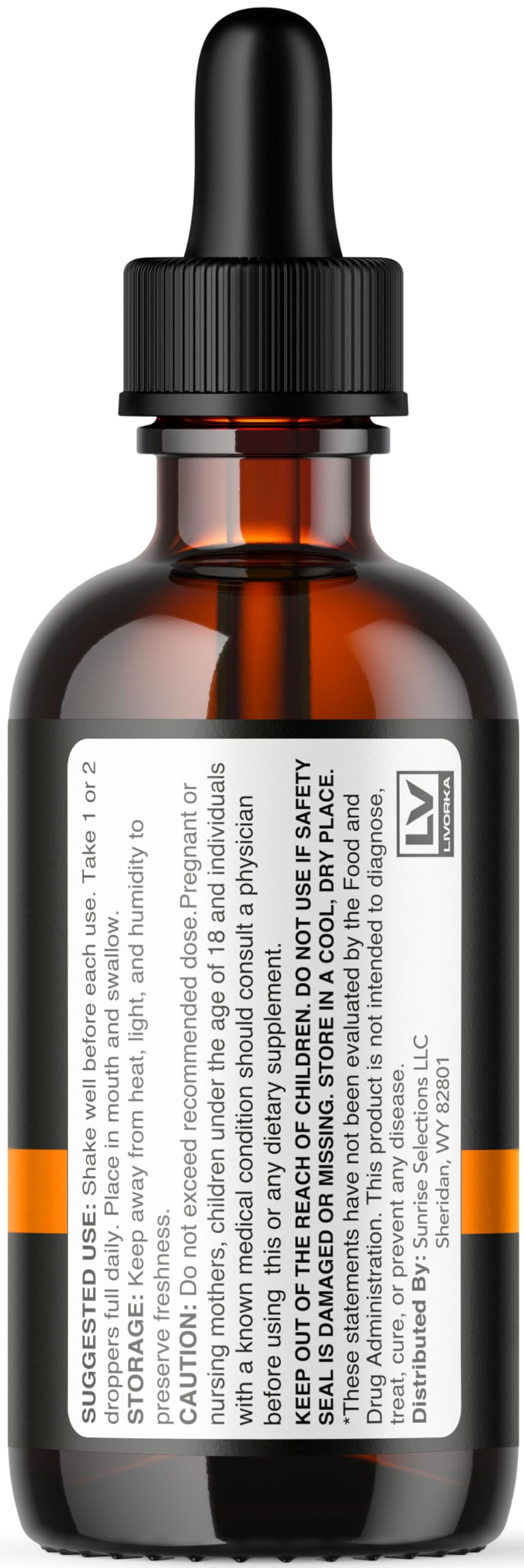 LIVORKA GlucoZenX Drops 170g bottle with dropper