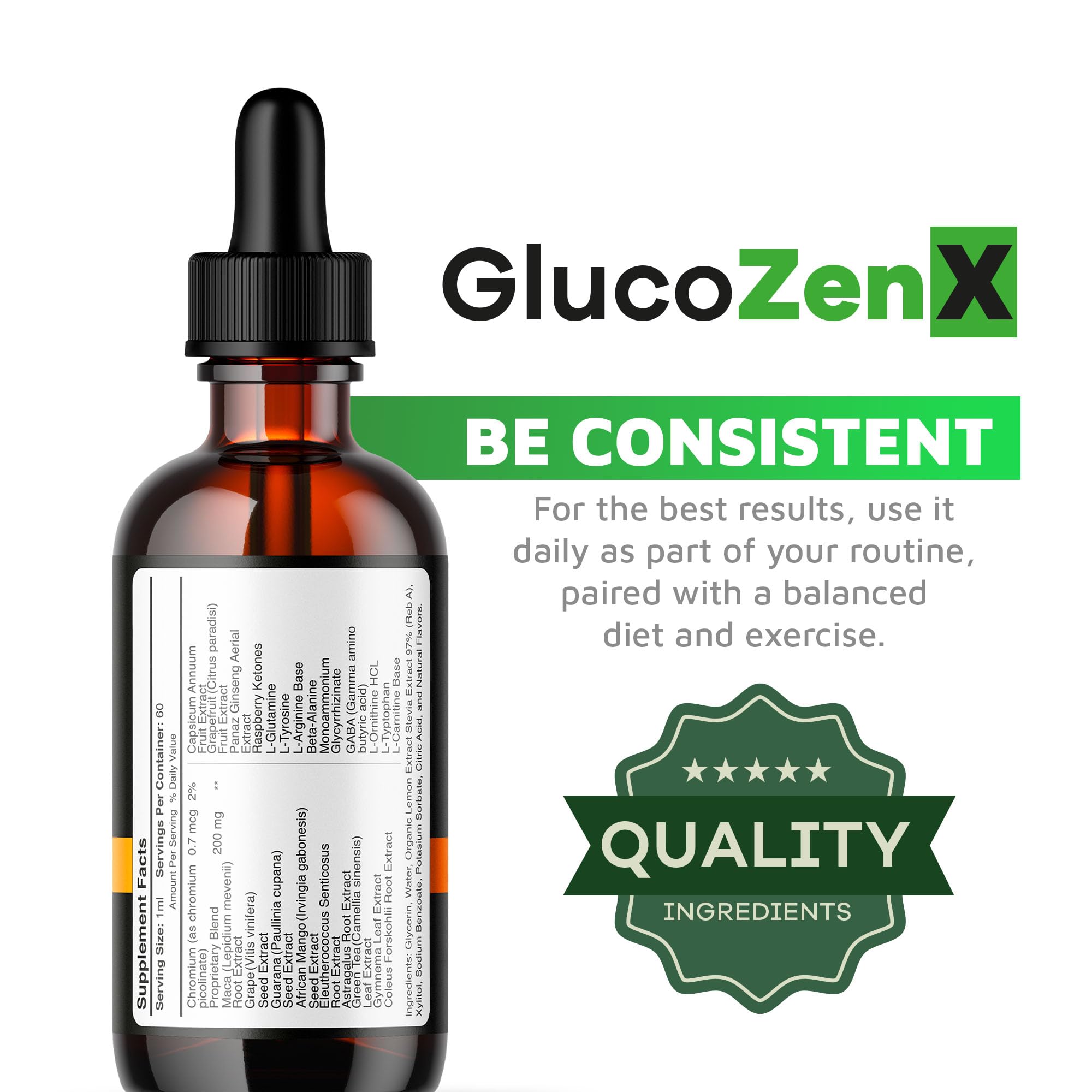 LIVORKA GlucoZenX Drops 170g in packaging