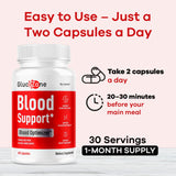 LIVORKA GlucoZone Blood Support Capsules label close-up