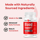 LIVORKA GlucoZone Blood Support Capsules on a wooden table