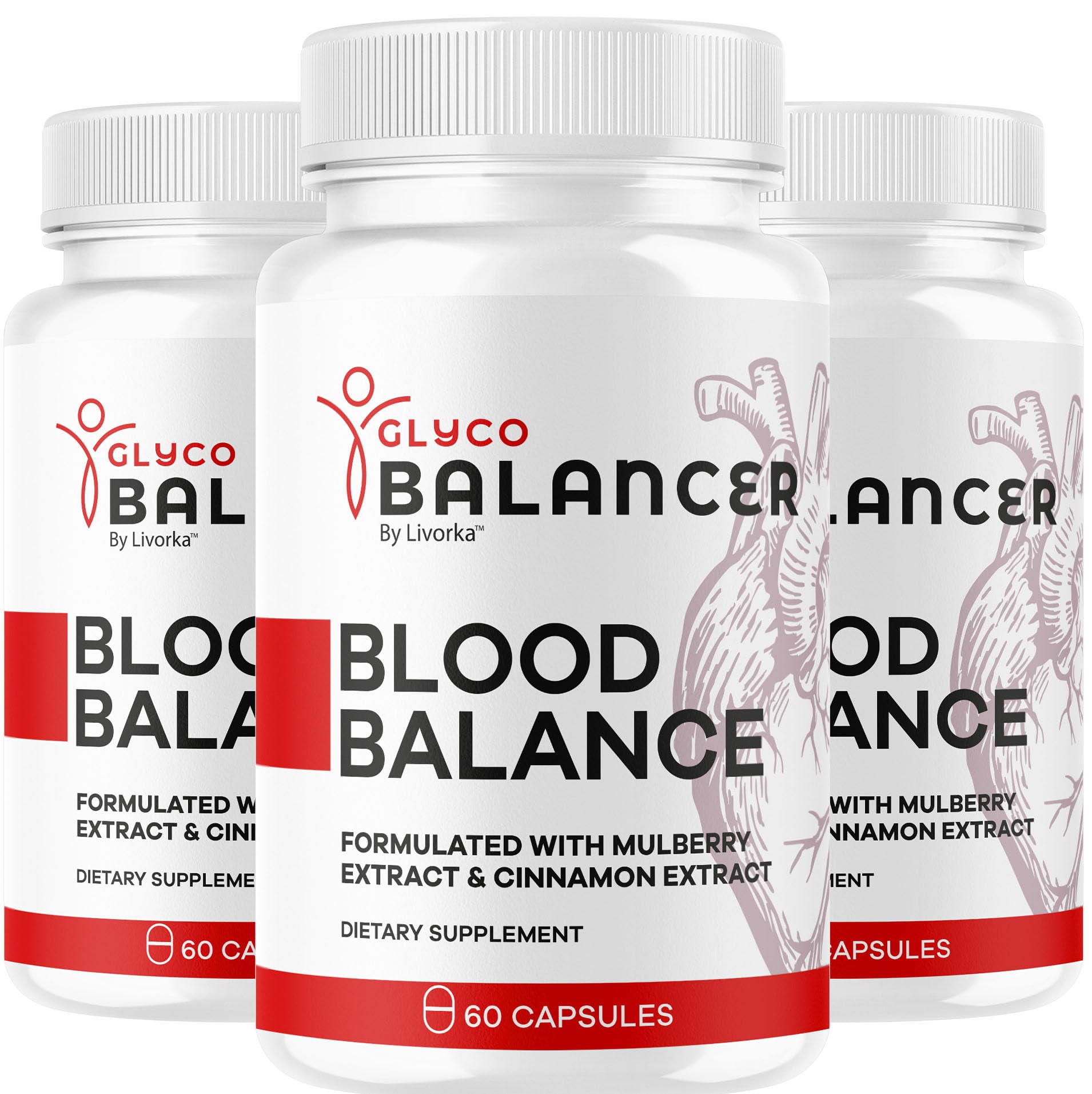 LIVORKA Glyco Balancer Capsules front view with packaging