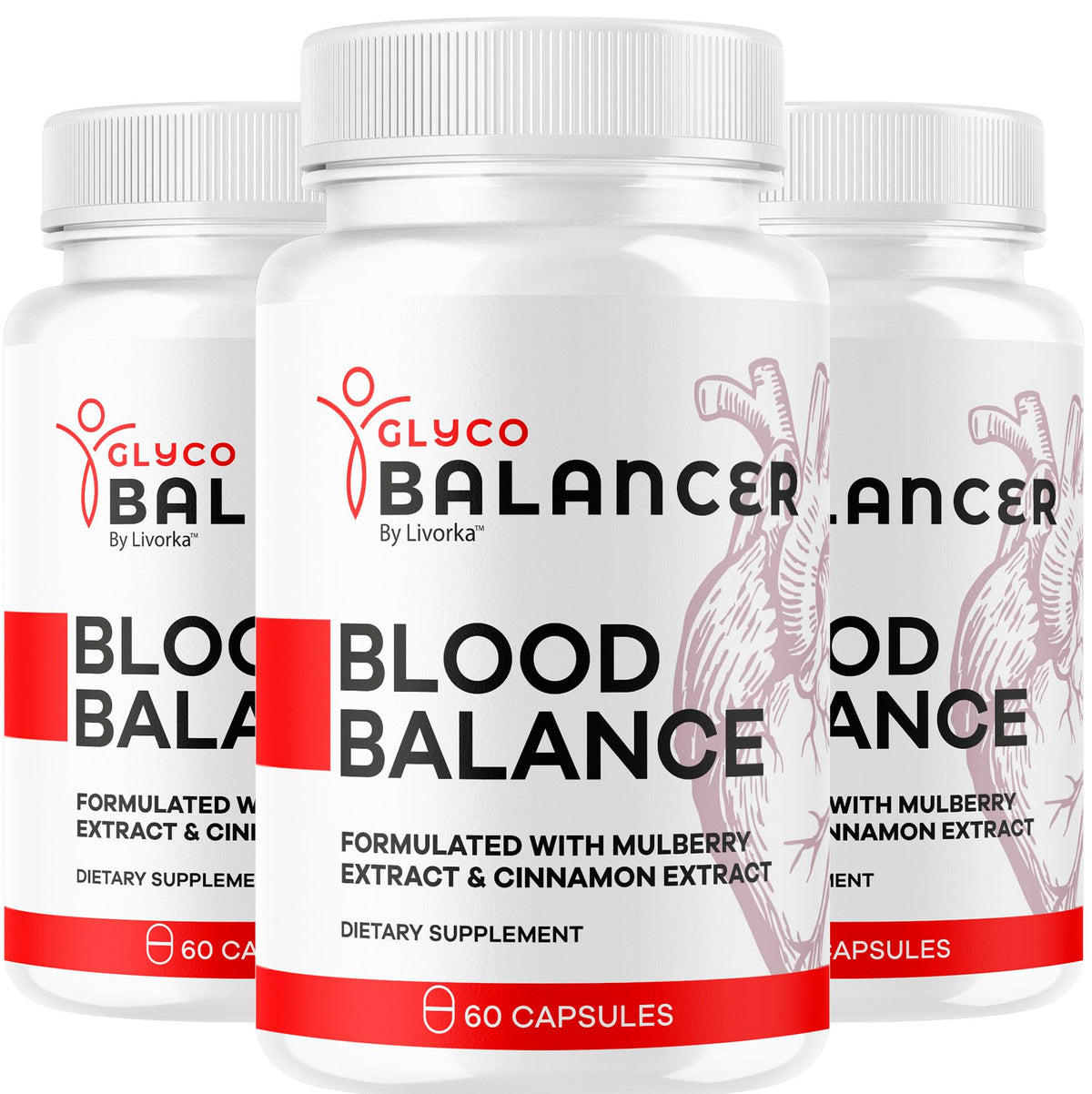 LIVORKA Glyco Balancer Capsules front view with packaging