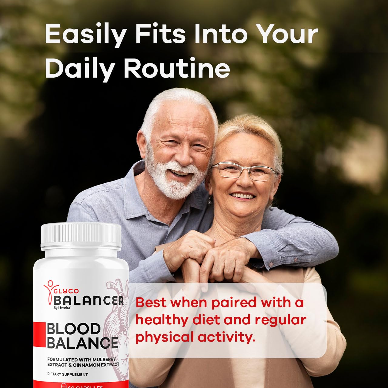 LIVORKA Glyco Balancer Capsules with a measuring spoon