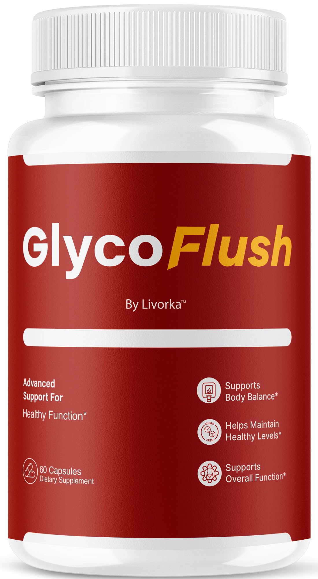 LIVORKA GlycoFlush Advanced Support Capsules front view
