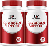 LIVORKA Glycogen Capsules front view with packaging