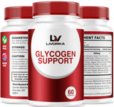 LIVORKA Glycogen Capsules lifestyle scene with supplements
