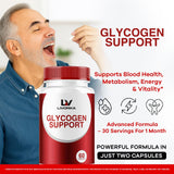 LIVORKA Glycogen Capsules side view showing dosage