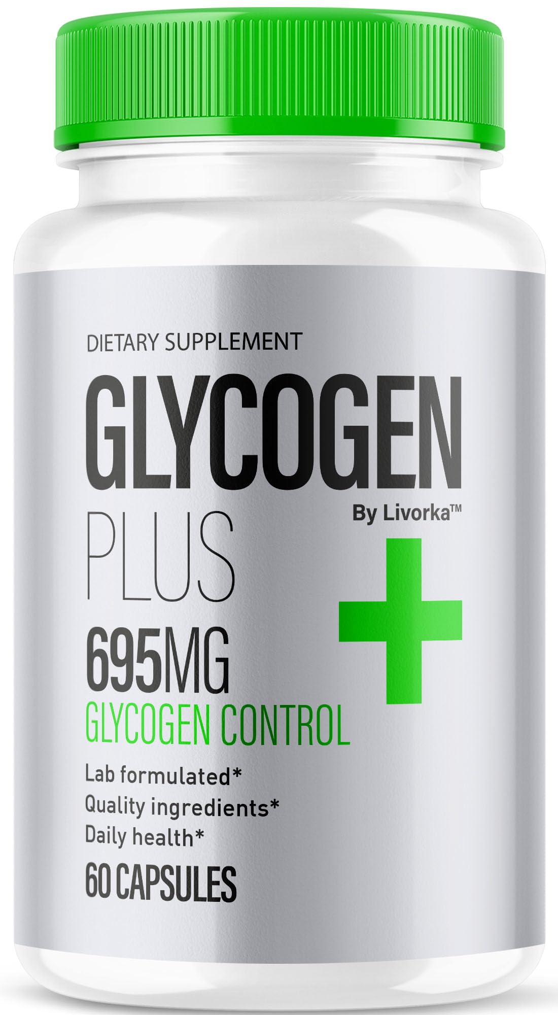 LIVORKA Glycogen Plus 600mg Capsules front view