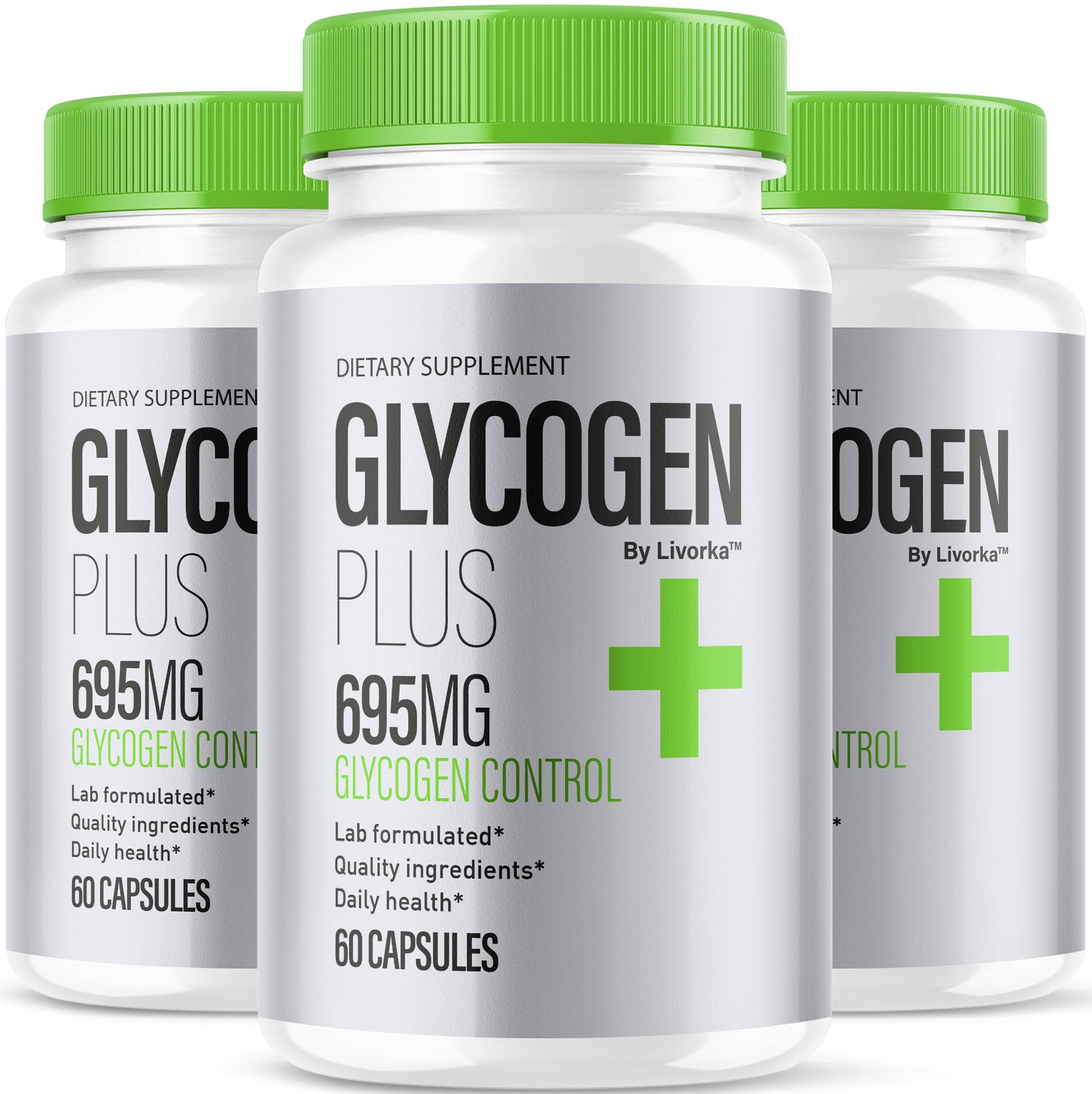 LIVORKA Glycogen Plus 600mg Capsules front view