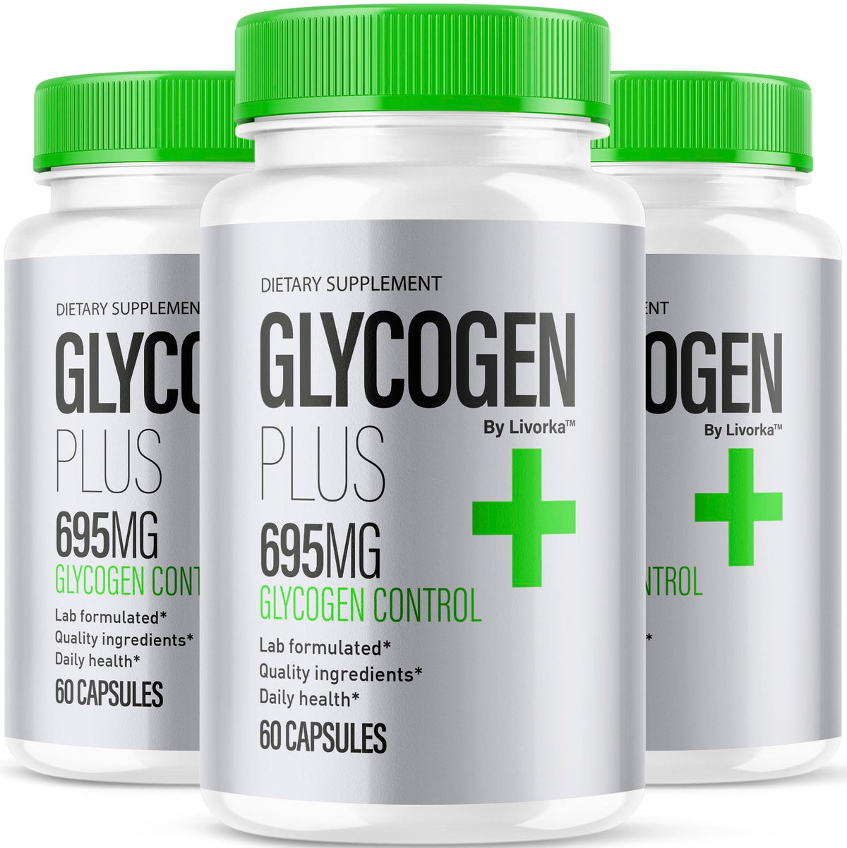 LIVORKA Glycogen Plus 600mg Capsules front view