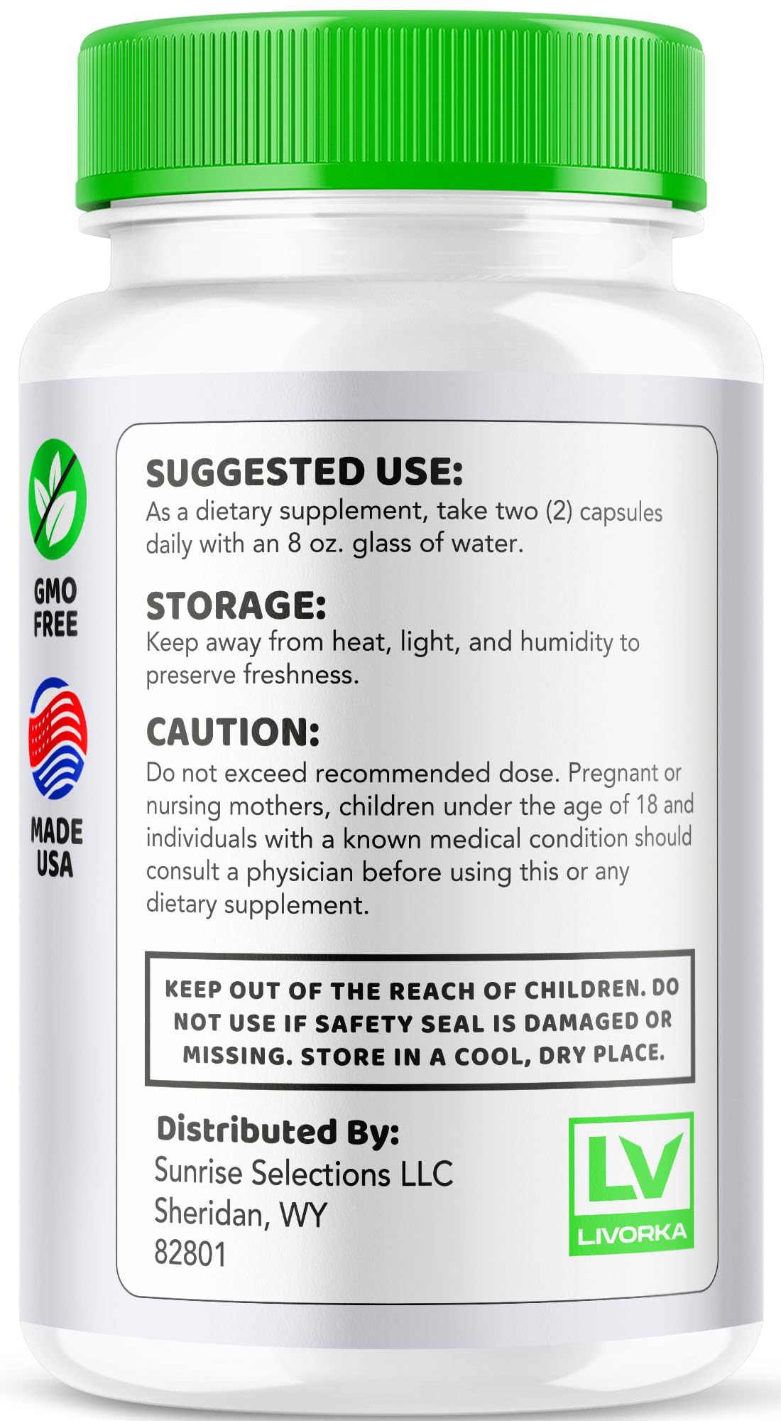 LIVORKA Glycogen Plus 600mg Capsules in a hand