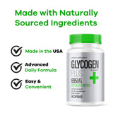 LIVORKA Glycogen Plus 600mg Capsules with measuring spoon