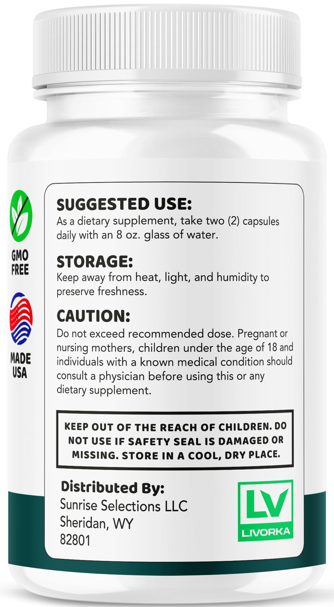 LIVORKA Healthy Flow Blood Capsules 695 mg with measuring spoon