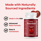 LIVORKA Hearth Freedom Advanced Formula ingredients list on label