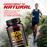 LIVORKA Iron Pulse Capsules open bottle
