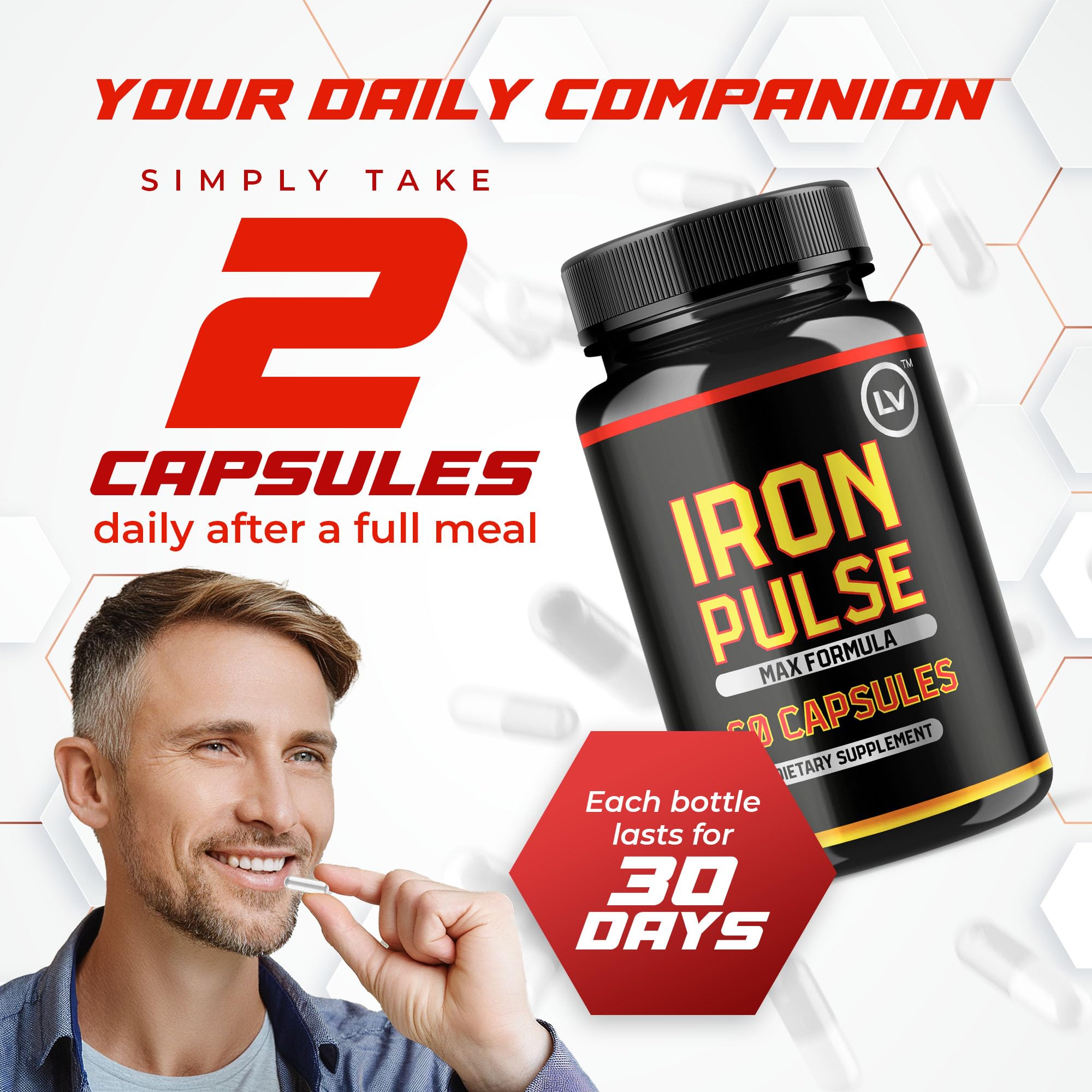 LIVORKA Iron Pulse Capsules side view