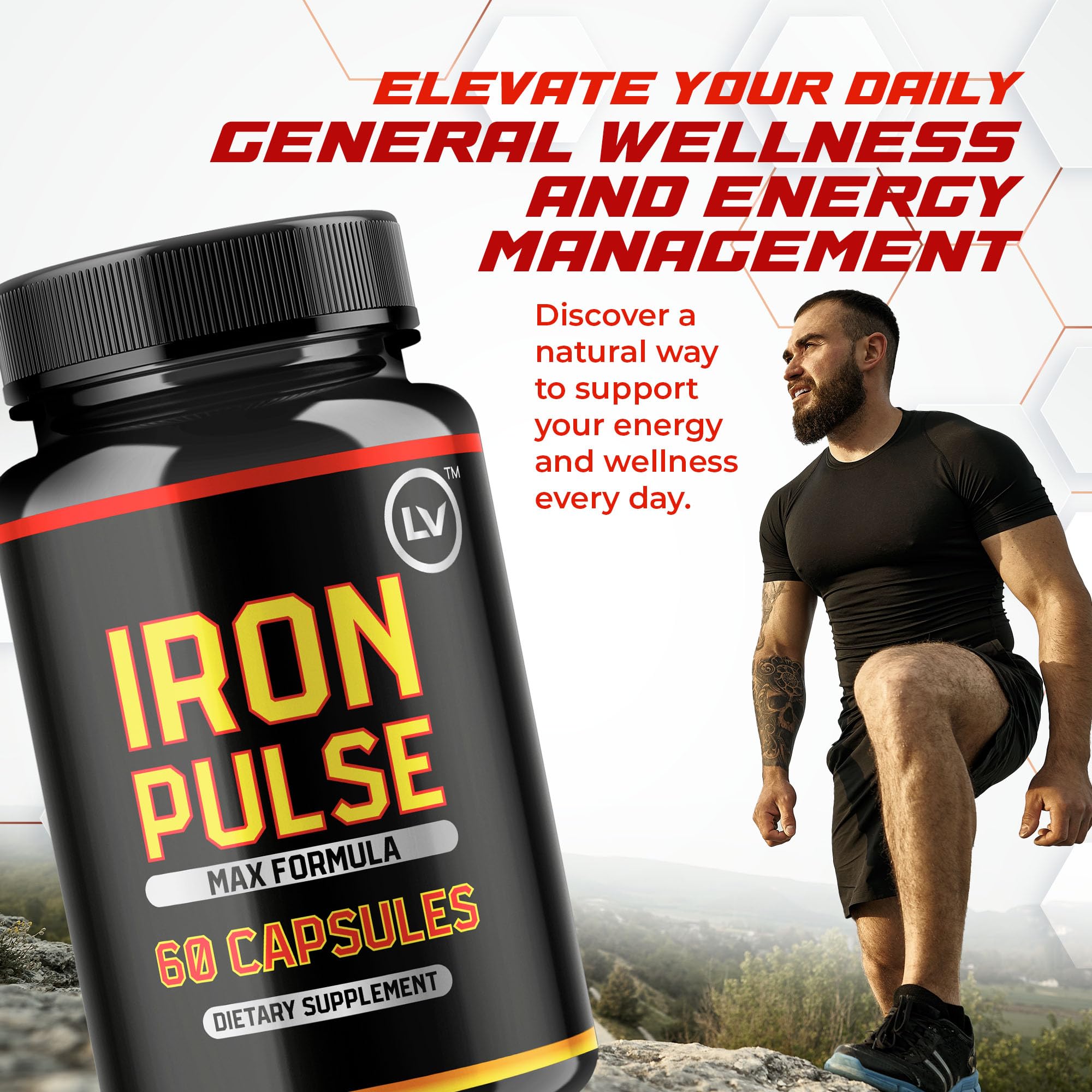 LIVORKA Iron Pulse Capsules side view with label