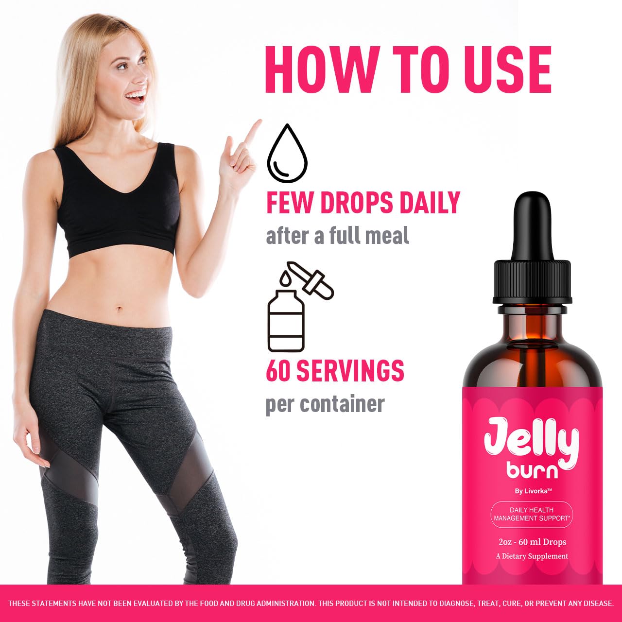 LIVORKA JellyBurn Drops 850g packaging