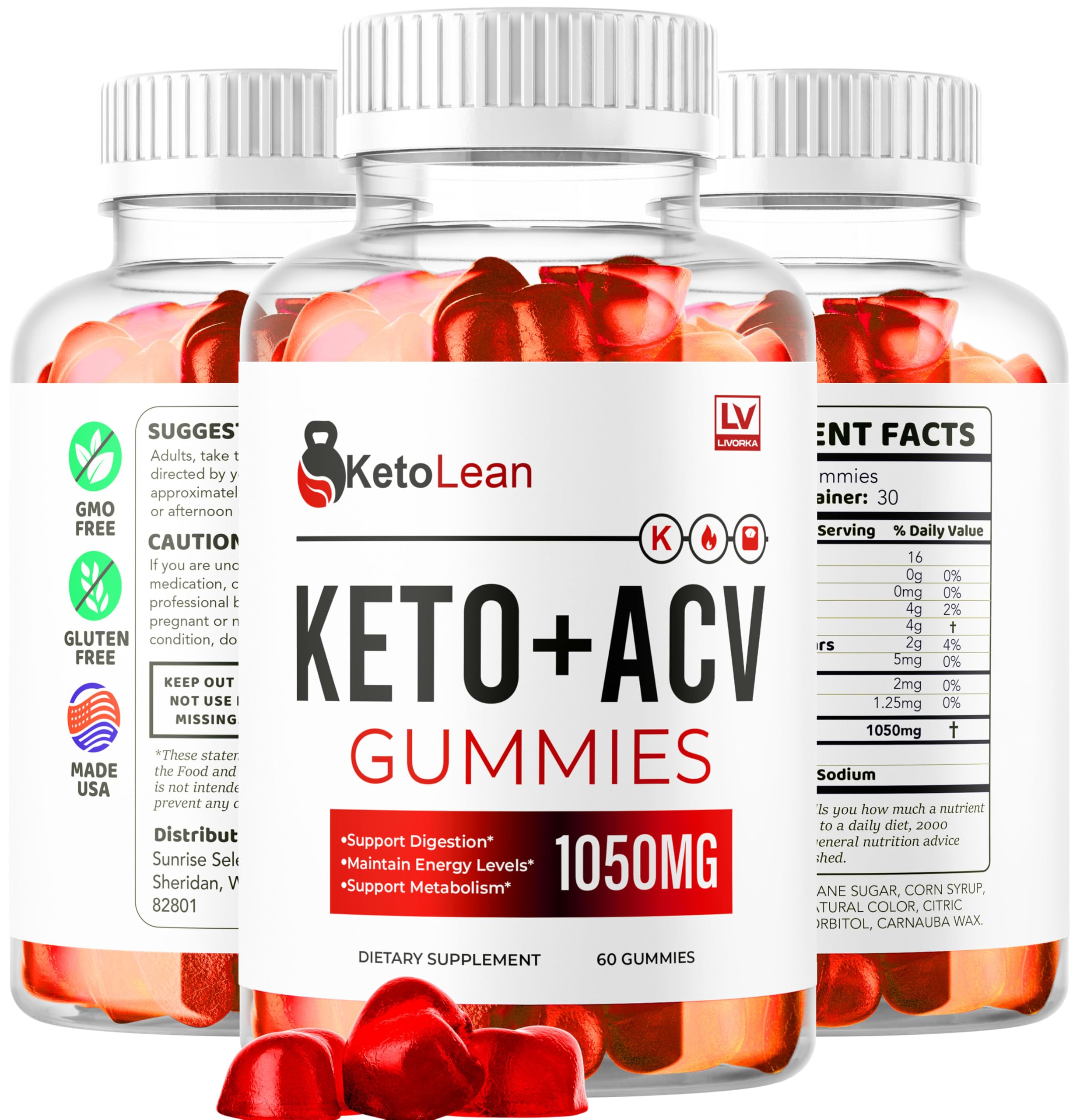 LIVORKA Keto Lean ACV Gummies 1050mg lifestyle scene