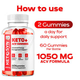 LIVORKA Ketosyn ACV Gummies back view with ingredient label