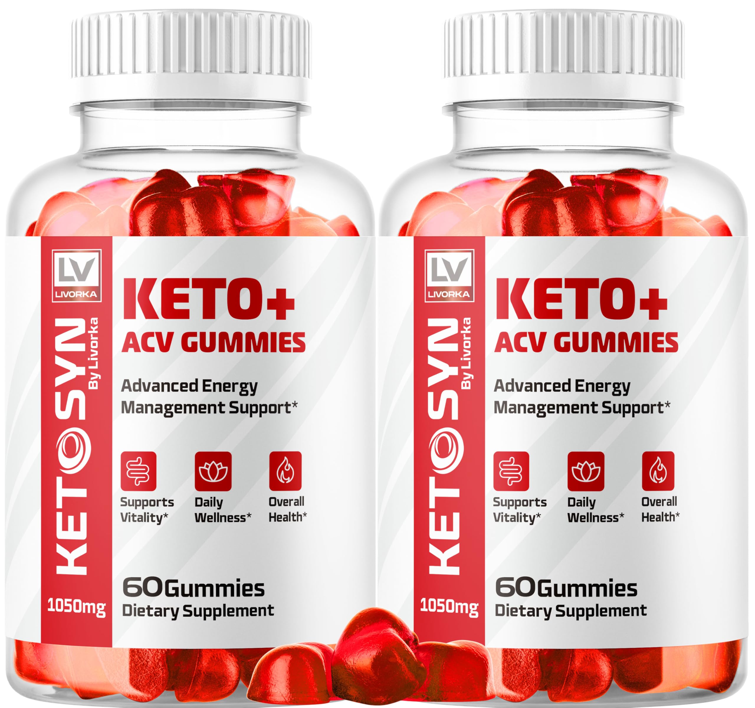 LIVORKA Ketosyn ACV Gummies front view packaging