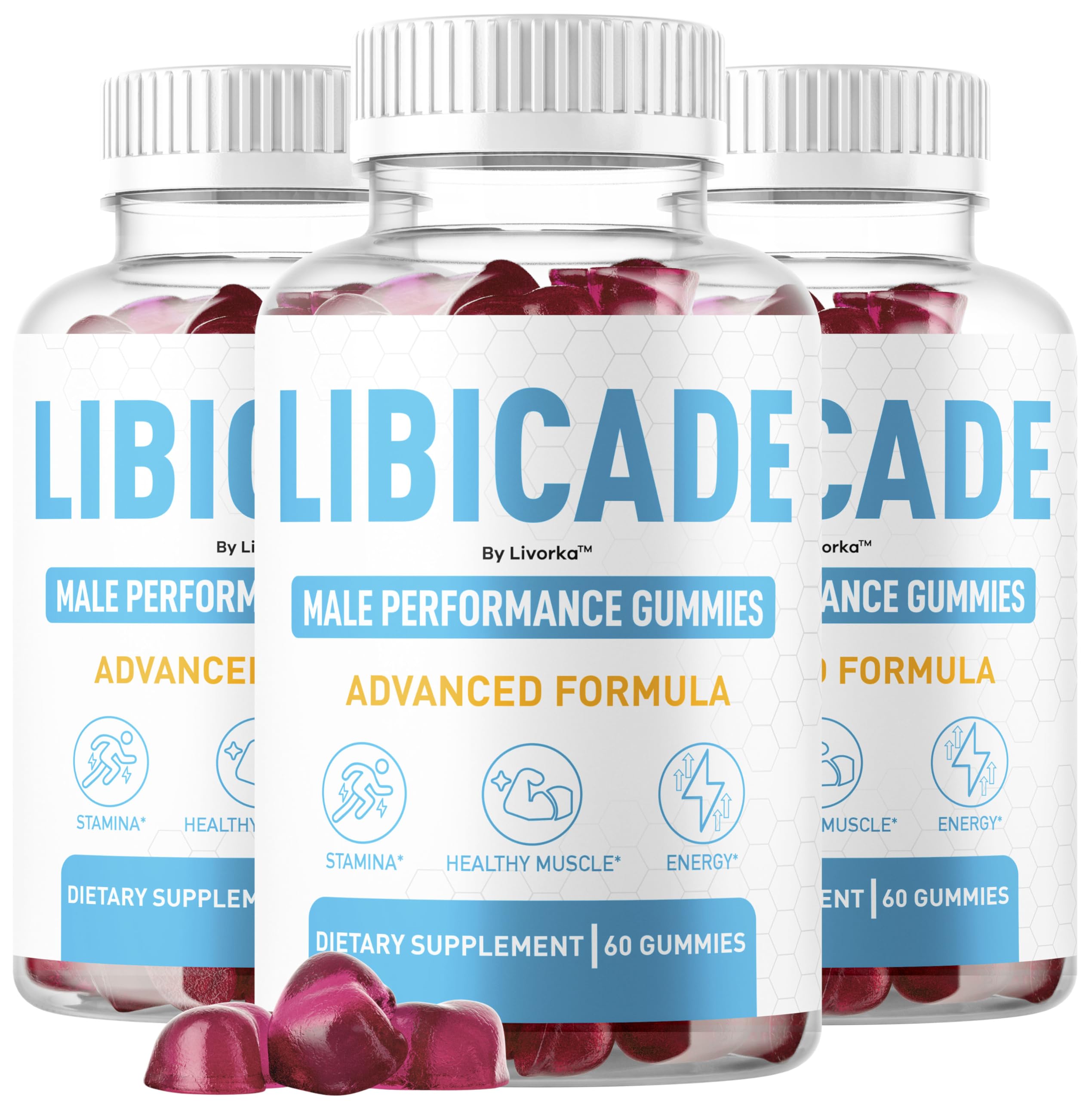LIVORKA Libicade Gummies front view packaging