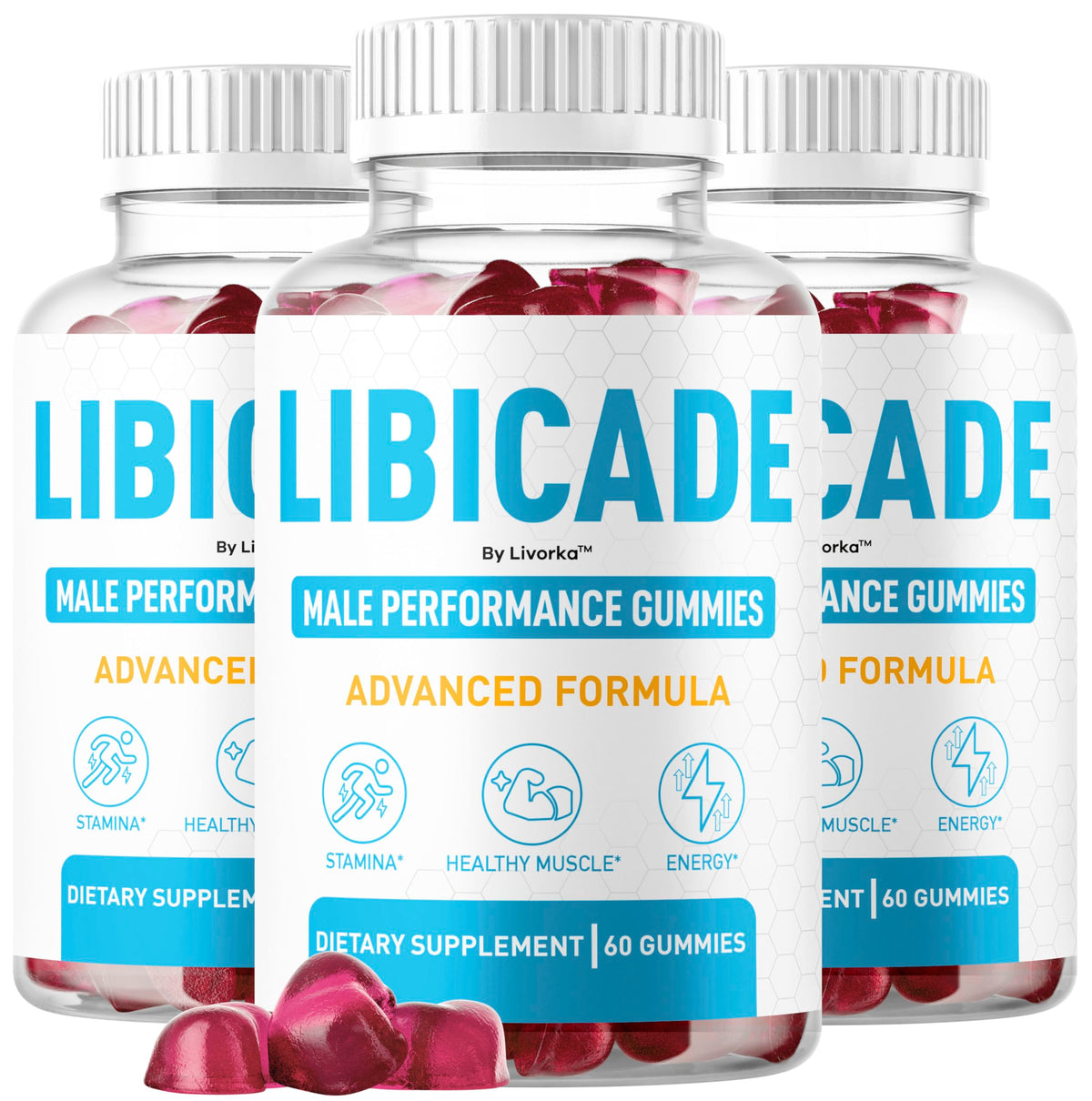 LIVORKA Libicade Gummies front view packaging