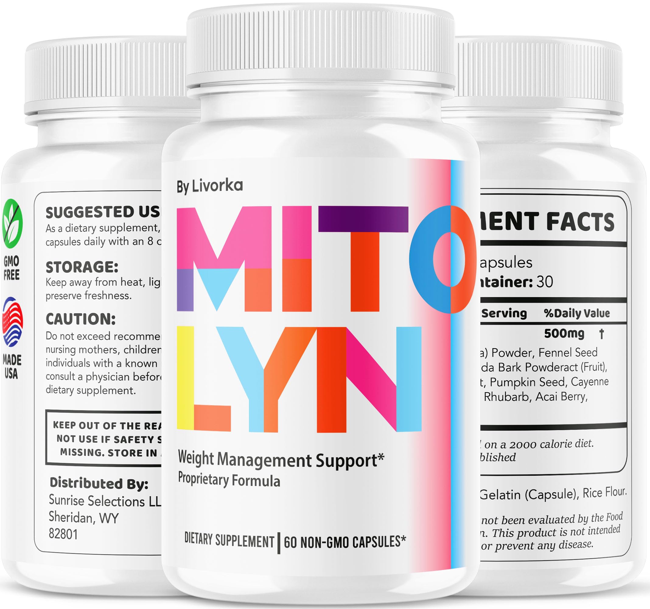 LIVORKA Mitolyn Supplement Capsules opened bottle