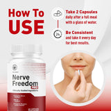 LIVORKA Nerve Freedom Pro Capsules back view with ingredient list