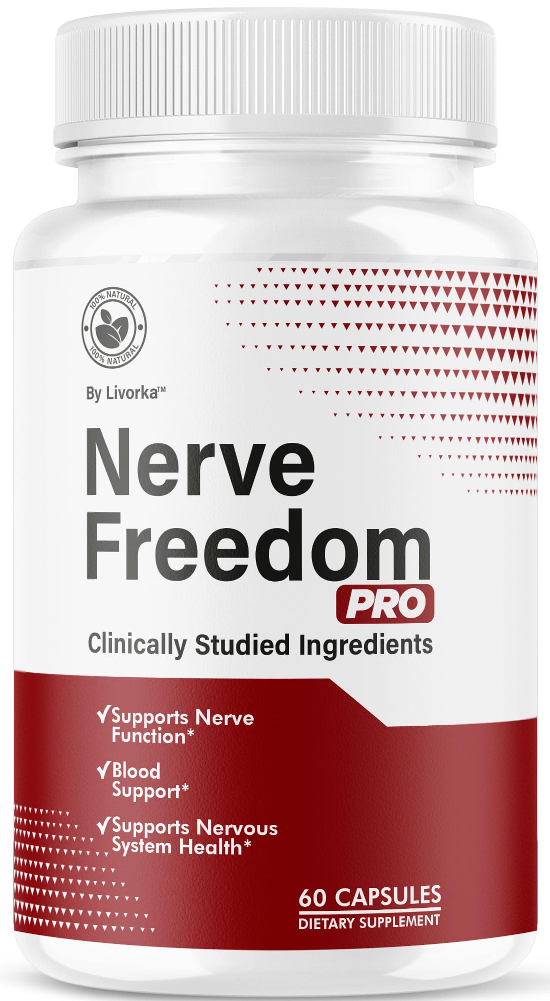 LIVORKA Nerve Freedom Pro Capsules front view with label