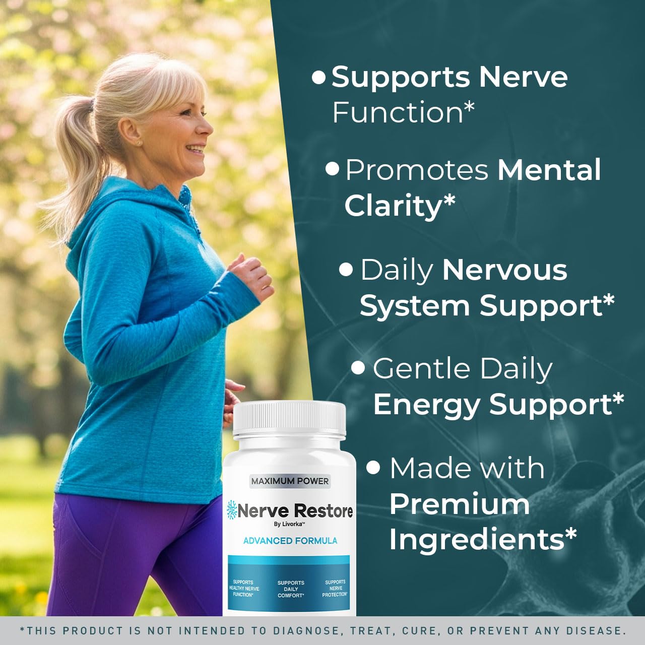 LIVORKA Nerve Restore Advanced Formula Capsules side view