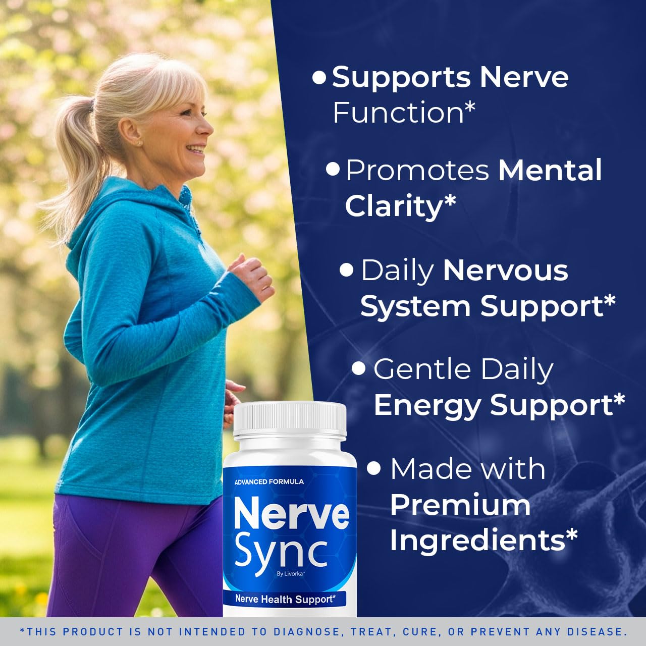LIVORKA Nerve Sync Supplement 255g back view