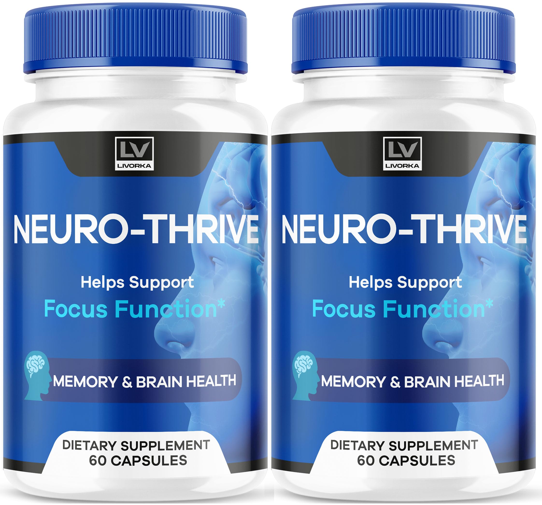 LIVORKA Neuro Thrive Brain Capsules front view with packaging