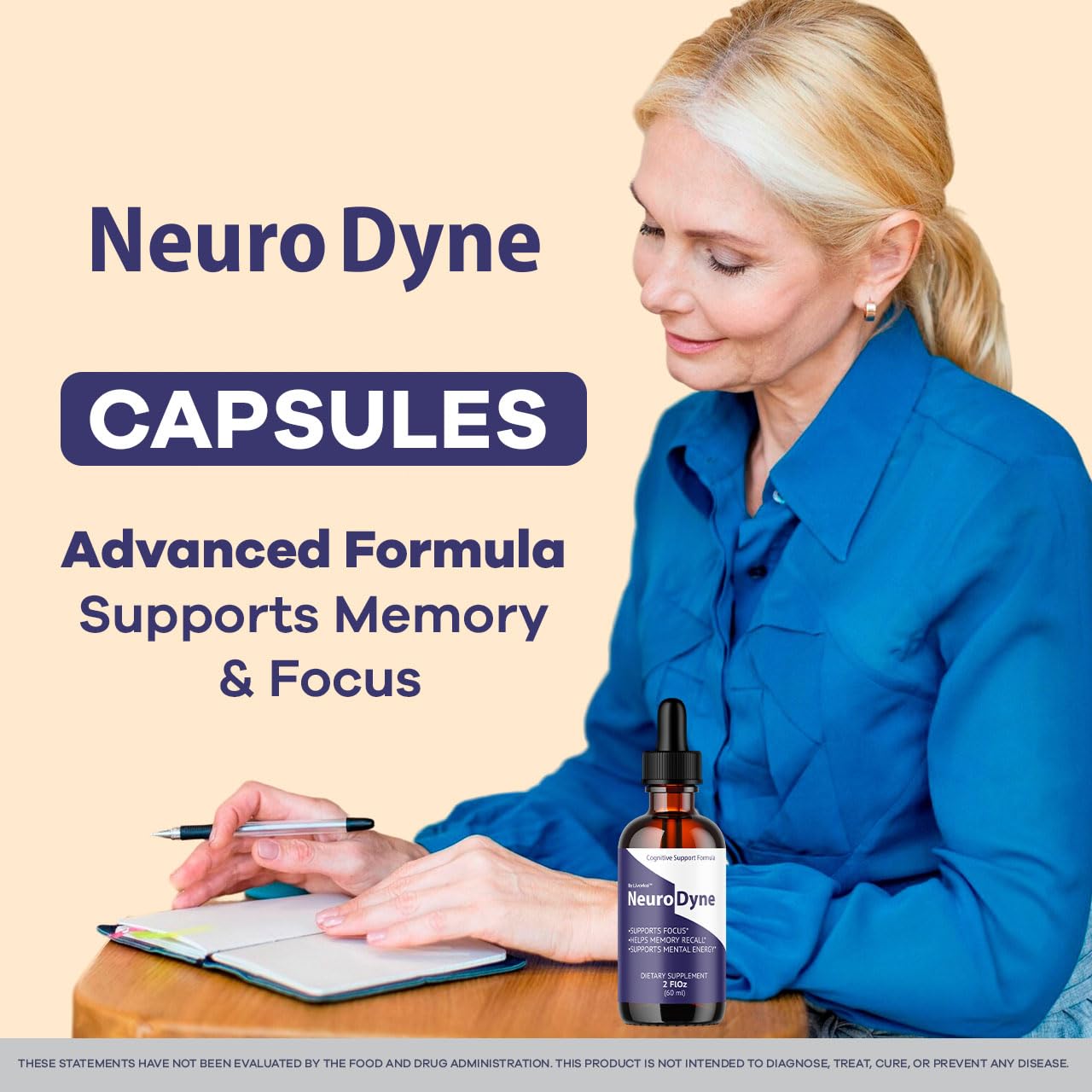 LIVORKA NeuroDyne Drops packaging with ingredients label