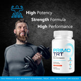 LIVORKA Primo TRT Capsules back view with ingredient list