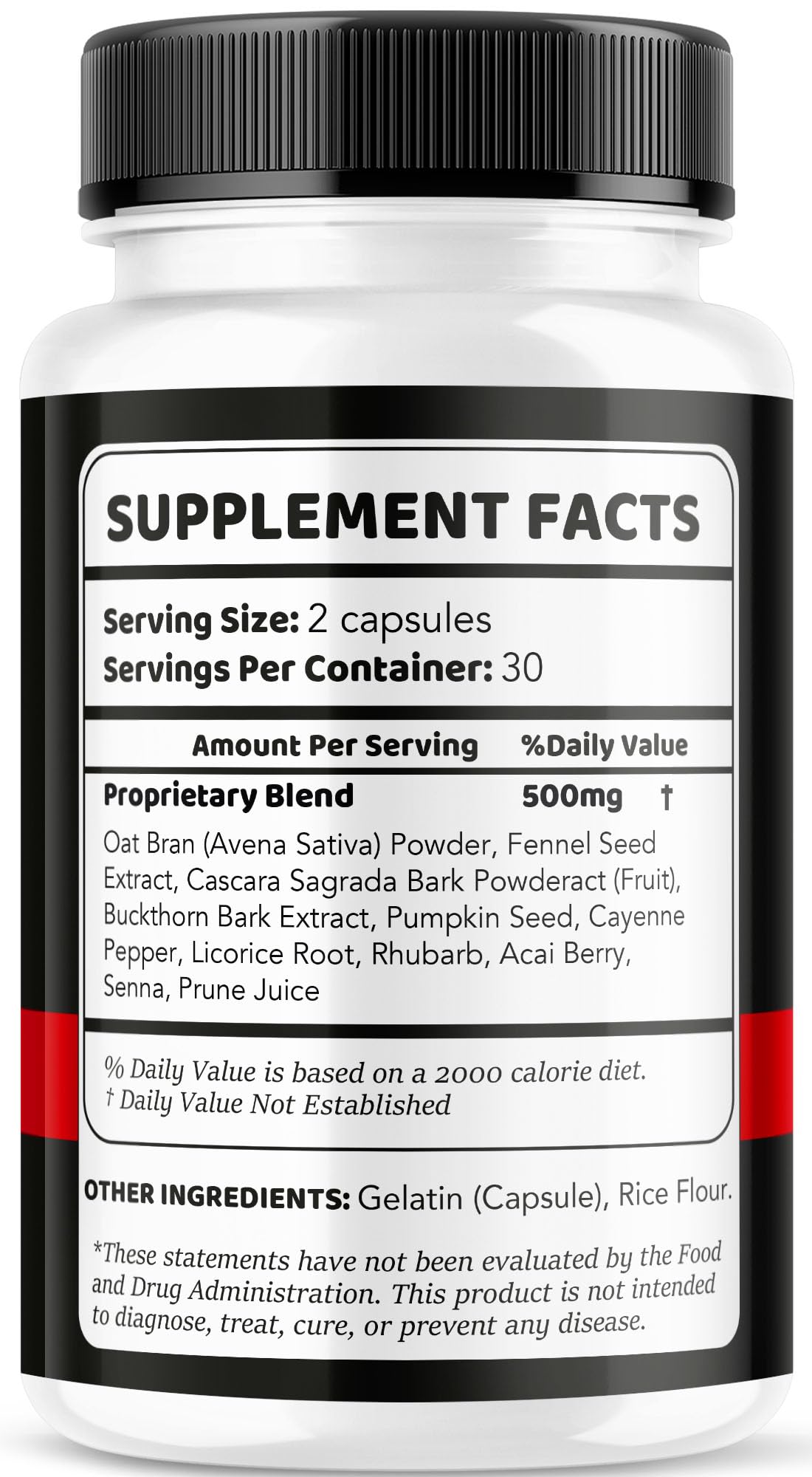 LIVORKA Prolong Power Capsules back view with ingredients