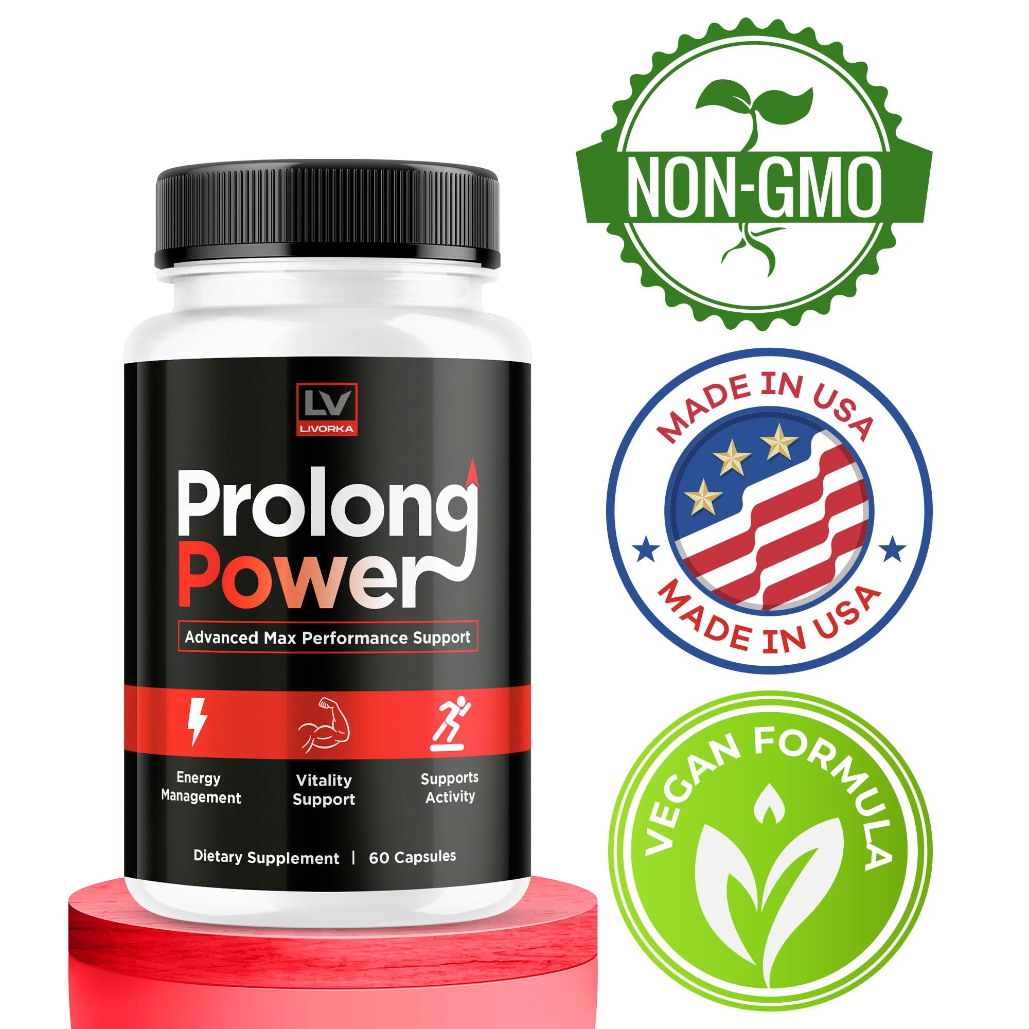 LIVORKA Prolong Power Capsules with measuring spoon