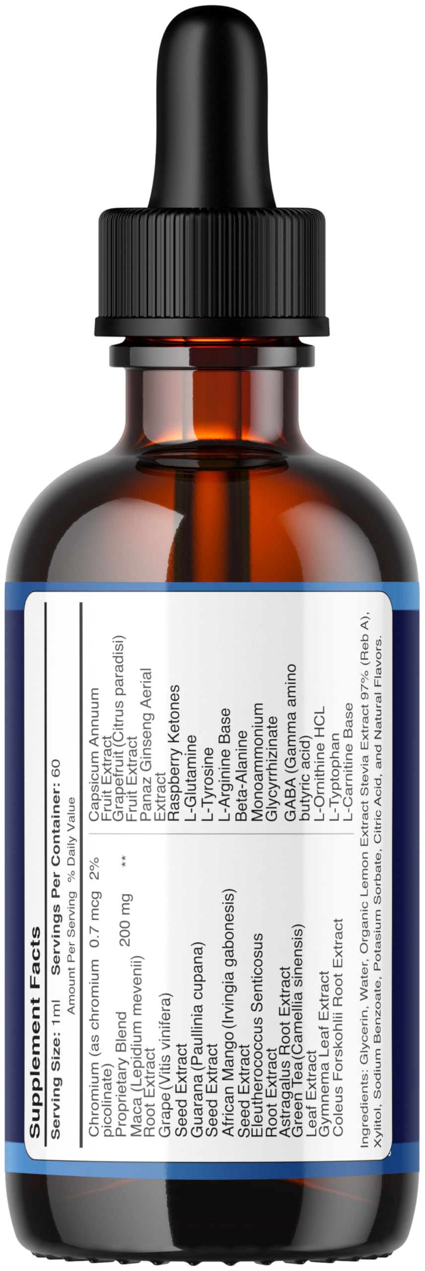 LIVORKA Prostadine Drops 255g ingredients label