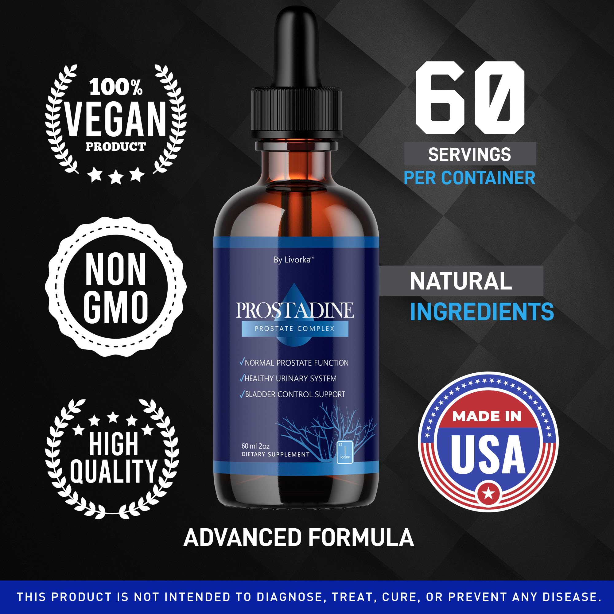 LIVORKA Prostadine Drops 255g packaging