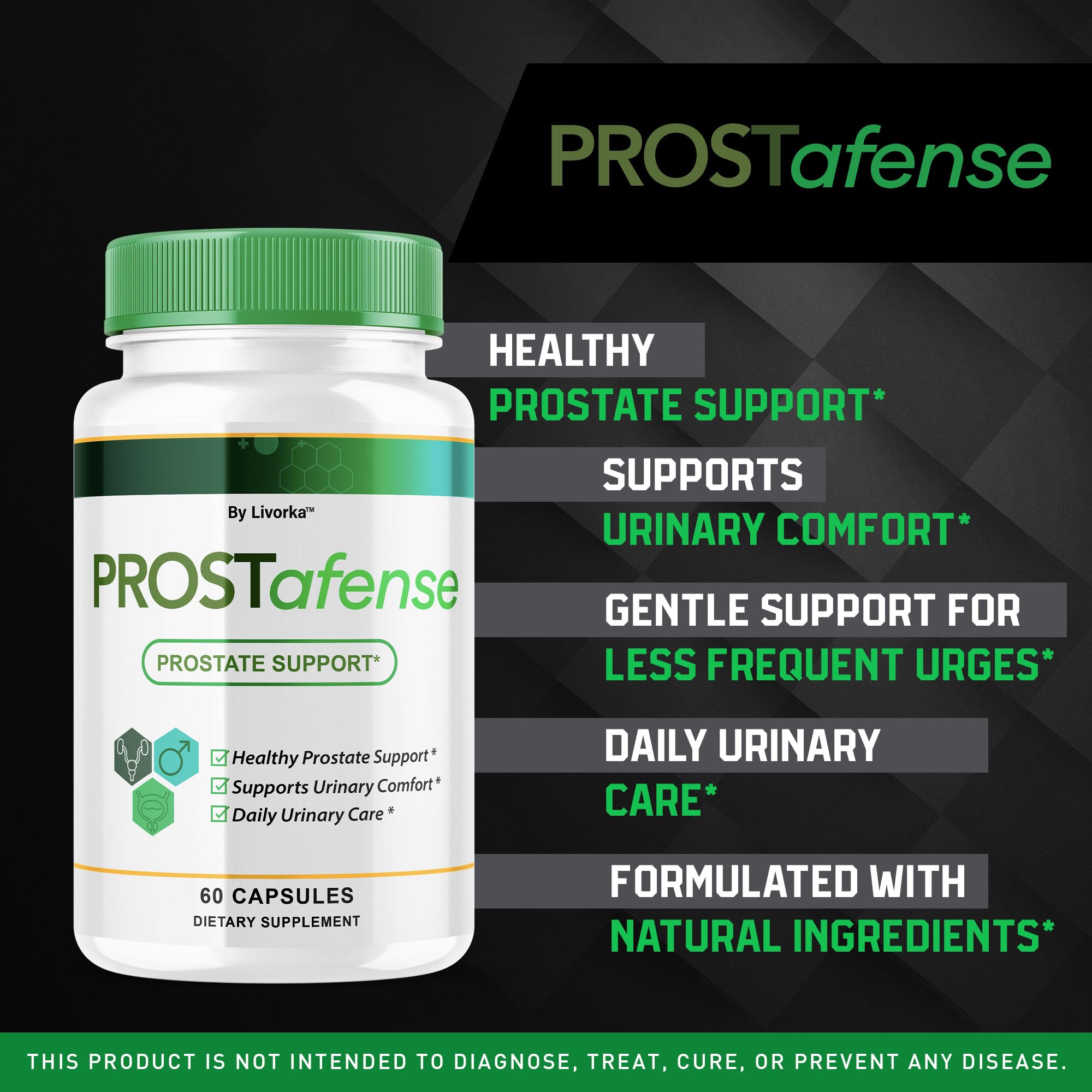 LIVORKA Prostafense Supplement Capsules packaging