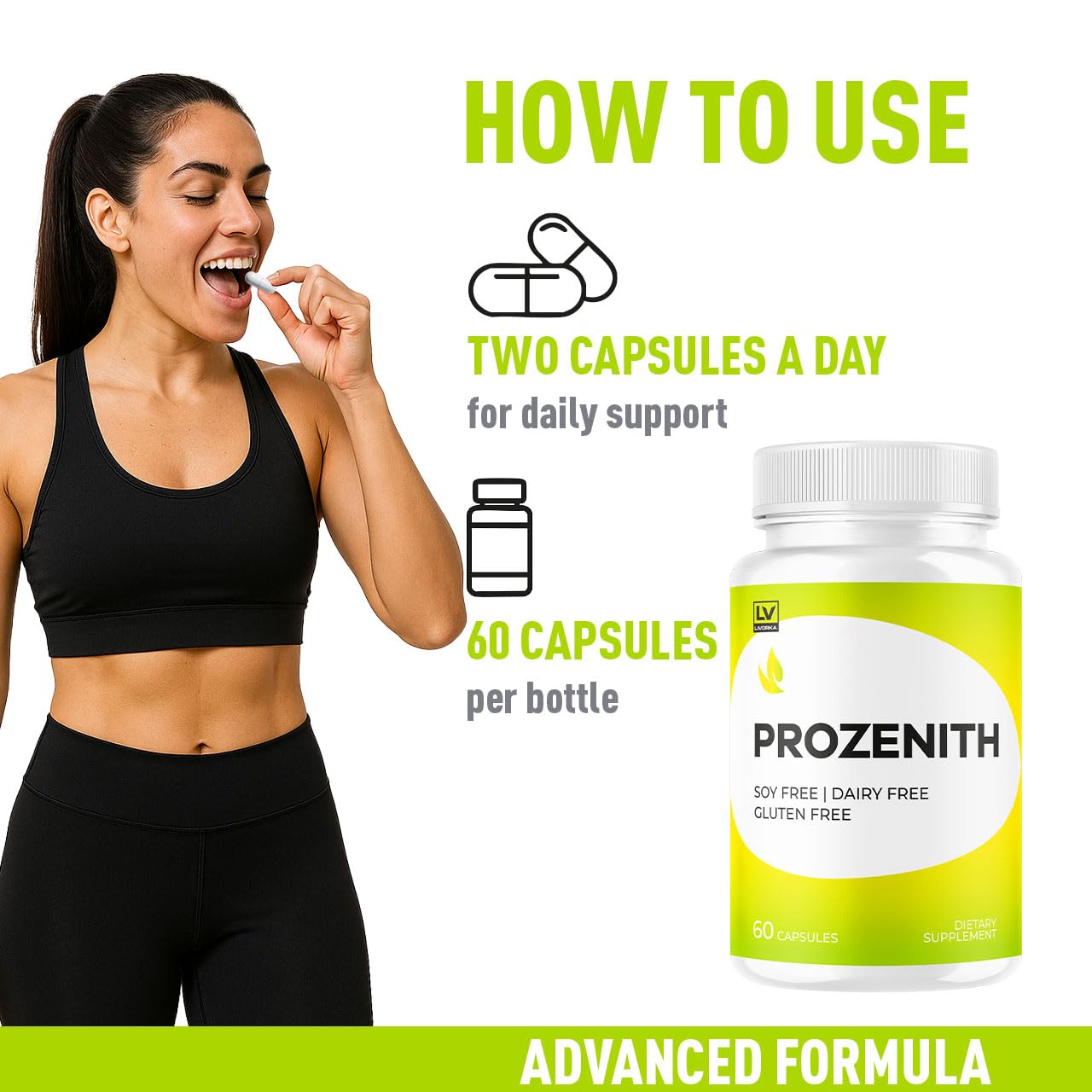 LIVORKA Prozenith Pro supplement label with ingredients