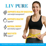LIVORKA Pura Vive Capsules side view showing dosage instructions