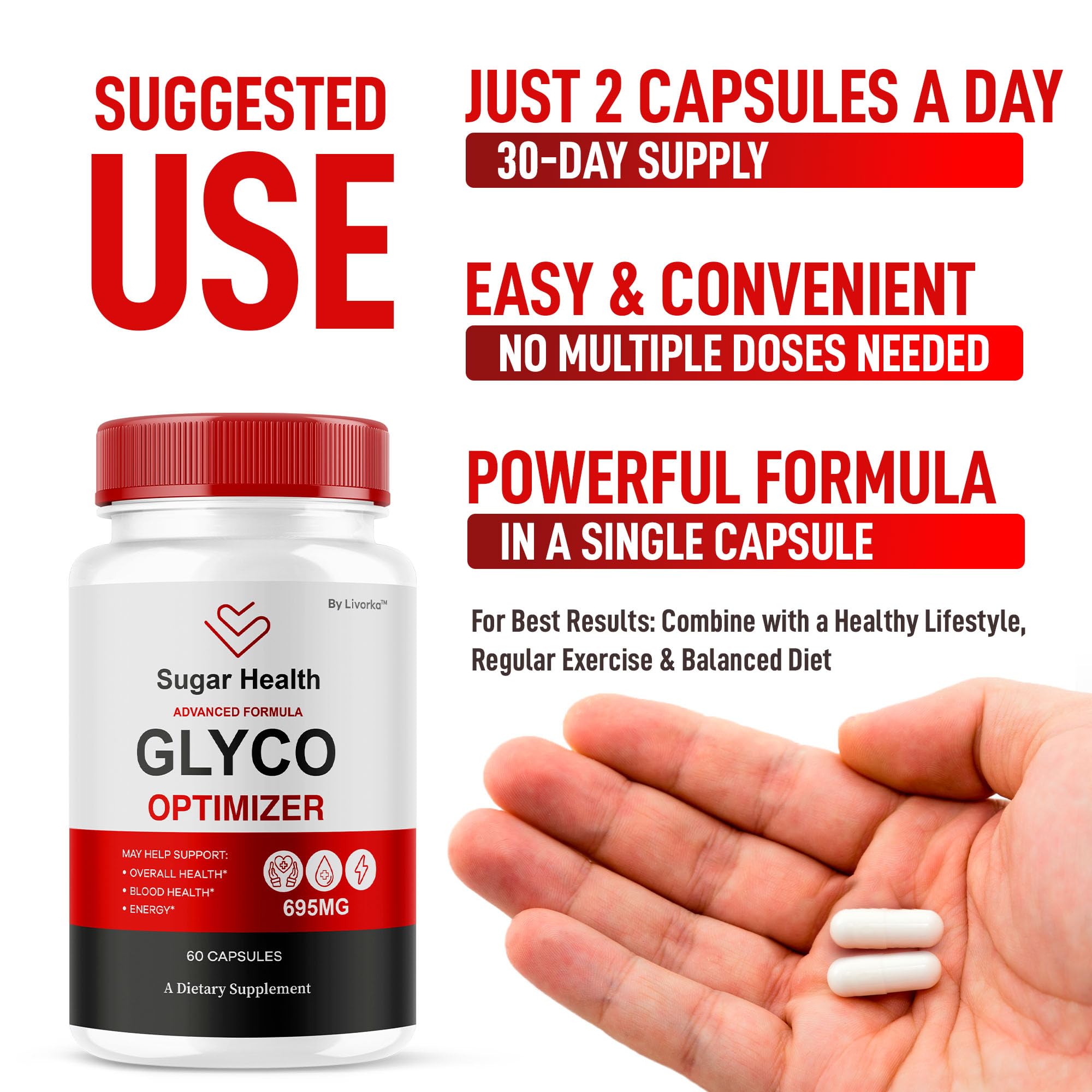 LIVORKA SugarHealth Supplement Capsules in packaging