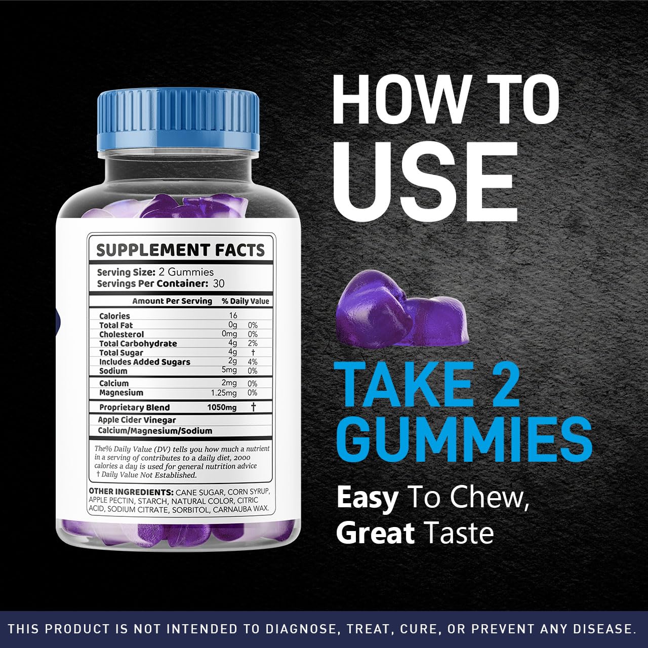 LIVORKA support TRT Max Gummies ingredients label