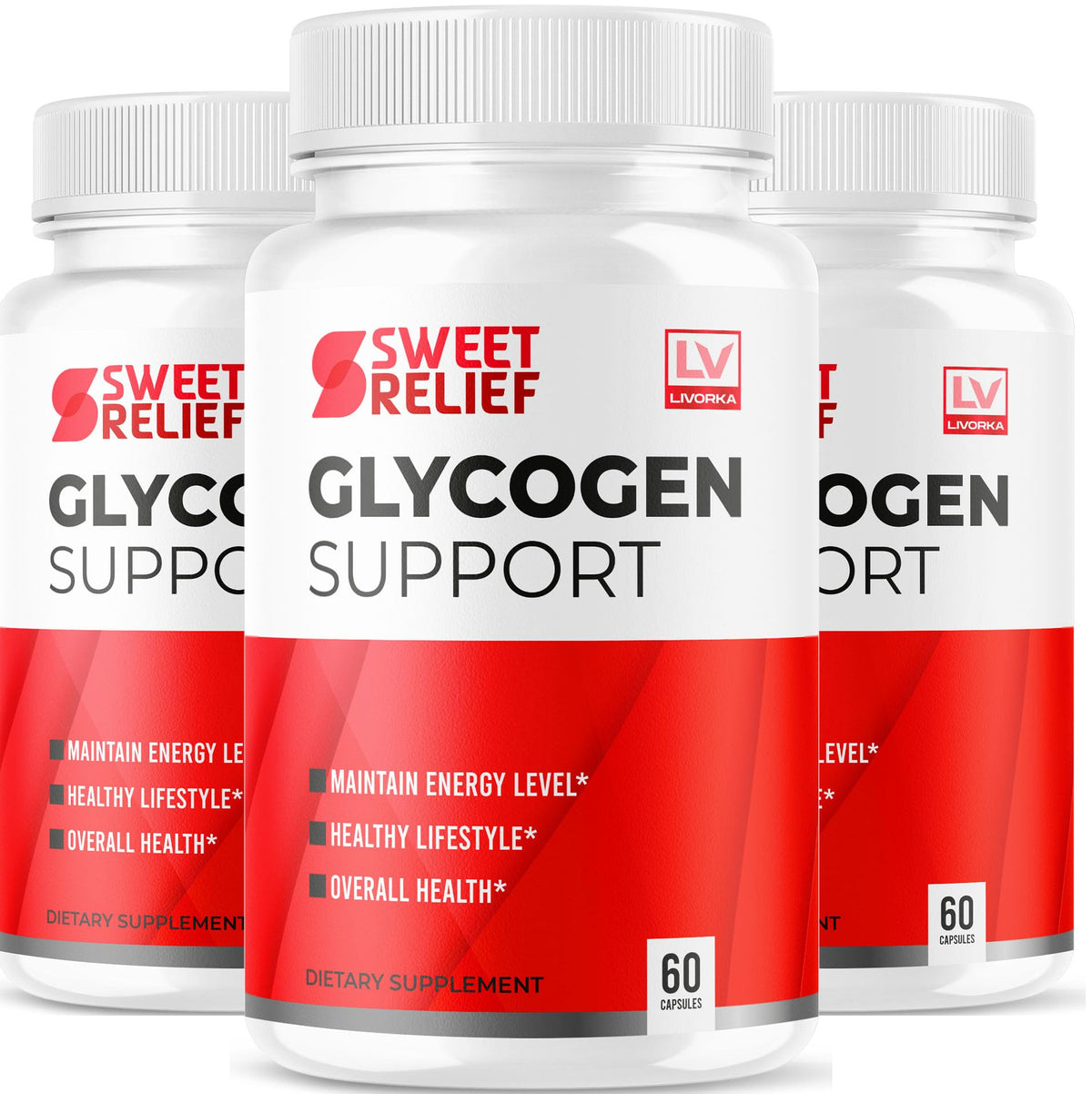 LIVORKA Sweet Relief Capsules front view with label