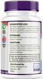 LIVORKA Synaptic XR Brain Caps back view with nutritional information